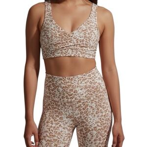 NWOT Varley SET - Let’s Move Kellam - Small Animal Print Leggings & Sports Bra
